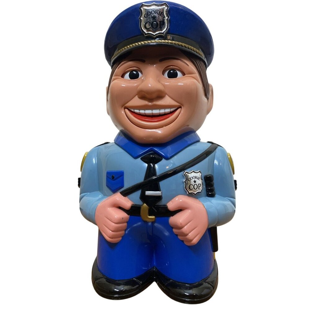 Fun-Damental Original Cookie Cop Talking Police Officer Cookie Jar Sound Novelty